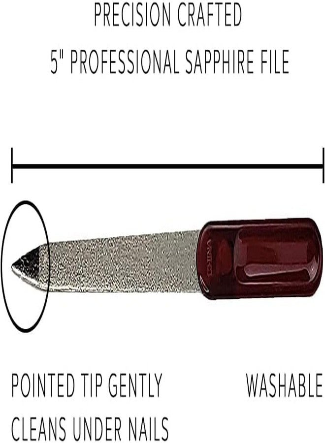 La Cross 5" Professional Sapphire Nail File – Dual Grit 1000/12000 – Perfect for Shaping & Polishing – Durable & Gentle on Nails – Salon Quality for Home Use - Image 4